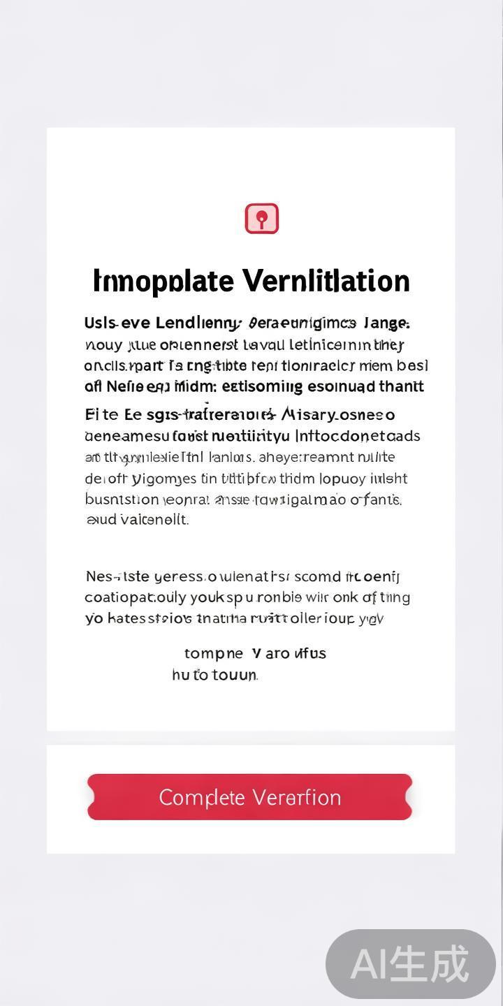 账户未完成实名认证或资料不完整：为了符合反洗钱政策